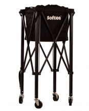 CARRELLO PORTAPALLE SOFTEE DA TENNIS/PADEL REBOUNCEA005291.001.1 NERO