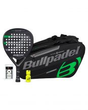 PACK BULLPDEL GAME PWR PALETERO NEGRO DRY GRIP
