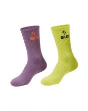 PACK 2 CALZINI SIUX GROOVE GAMBA ALTA VERDE VIOLA
