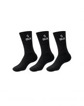 PACK 3 CALCETINES SIUX BASIC CA�A ALTA NEGRO