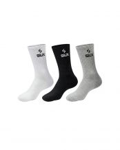 PACK 3 CALCETINES SIUX BASIC 26 CA�A ALTA MIX