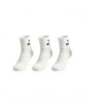 PACK 3 CALZINI SIUX BASIC CA�A MEDIA BLANCO