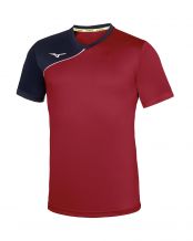 T-SHIRT MIZUNO TEAM TRAD GRANATA