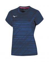CAMISETA MIZUNO TEAM CHIBA MUJER AZUL MARINO