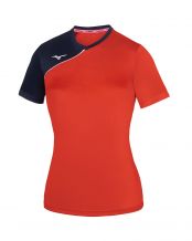 CAMISETA MIZUNO TEAM TRAD SOUKYU MUJER ROJO/NAVY
