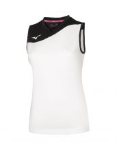TOP MIZUNO AUTHENTIC MYOU BLANCO/NEGRO MUJER