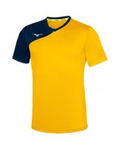 T-SHIRT MIZUNO TEAM TRAD SHUKYU P2EA7930 JUNIOR BLEU/JAUNE