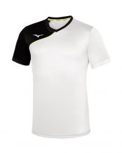 T-SHIRT MIZUNO TEAM TRAD SHUKYU P2EA7930 JUNIOR BLACK/BLANC