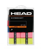 BLISTER 12 UDS OVERGRIPS HEAD XTREME SOFT MULTICOLOR