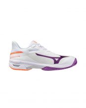 MIZUNO WAVE EXCEED COURT CLAY COURT BLANC/VIOLET FEMME
