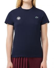 T-SHIRT LACOSTE ROLAND GARROS COLLECTION TF8310 DONNA BLU NAVY