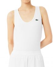 T-SHIRT A SPALLINE LACOSTE ESSENTIALS DONNA BIANCO
