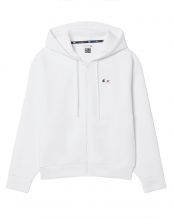 GIACCA LACOSTE FRENCH TEAM COLLECTION DONNA BIANCO