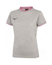 T-SHIRT MIZUNO TEAM FEMME GRIS
