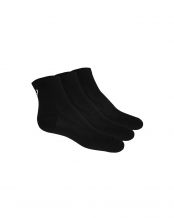 CALCETIN 3PPK QUARTER SOCK NEGRO