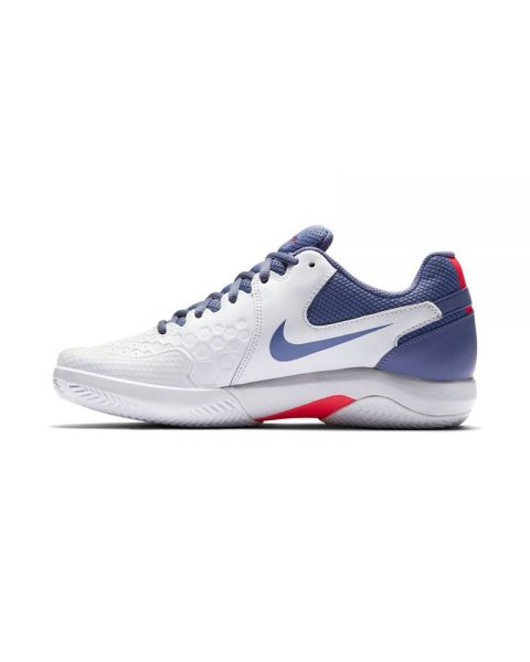 Nike Air Resistance Clay Blanco Morado| Ofertas pádel mujer