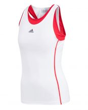 CAMISETA DE TIRANTES ADIDAS BARRICADE MUJER BLANCO ROJO