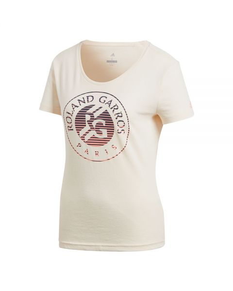 camiseta adidas roland garros logo mujer marron| adidas ...