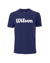 CAMISETA WILSON SCRIPT TECH TEE AZUL BLANCO