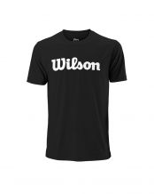 CAMISETA WILSON SCRIPT NEGRO BLANCO WRA770306