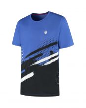 CAMISETA KSWISS HYPERCOURT PRINT CREW STRIPE AZUL