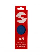 PACK 3 OVERGRIPS LISOS SOFTEE CINETIK AZUL