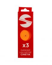 PACK 3 OVERGRIPS LISOS SOFTEE CINETIK NARANJA