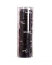 CONFEZIONE DA 5 OVERGRIP LISCI SOFTEE TECH NERO