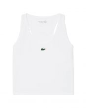 TOP LACOSTE CORE PERFORMANCE ULTRA DRY UV DONNA BIANCO