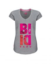 CAMISETA BIDI BADU TALA LIFESTYLE TEE GRIS ROSA MUJER