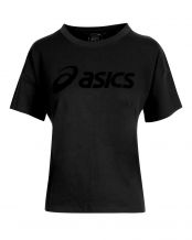 CAMISETA ASICS BIG LOGO PERFORMANCE NEGRO MUJER