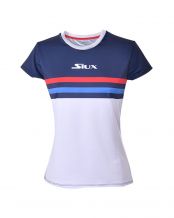 CAMISETA SIUX LUXURY AZUL MARINO BLANCO MUJER