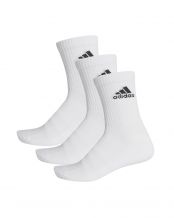 CALCETIN ADIDAS CUSH CRW 3PACK BLANCO NEGRO