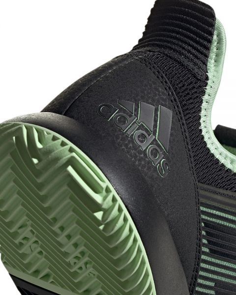 frío Monasterio Desgastado ADIDAS Adizero Defiant Bounce 2 negro verde mujer - Resistencia Óptima