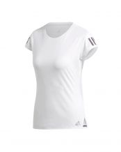 T SHIRT ADIDAS CLUB 3 STRISCE BIANCO NERO DONNA