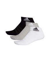 CALCETINES ADIDAS CUSH ANK 3PP NEGRO BLANCO GRIS