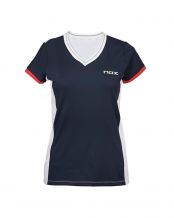 CAMISETA NOX META 10TH NEGRO BLANCO MUJER