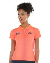 POLO BULLPADEL SAGITA CORAL MUJER