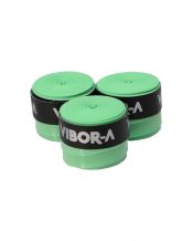 PACK 3 OVERGRIPS VIBOR-A MICROPERFORADO VERDE FLUOR