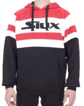 SUDADERA SIUX MICRON NEGRO ROJO