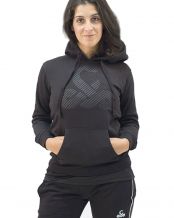 SUDADERA VIBOR-A ANACONDA NEGRO MUJER