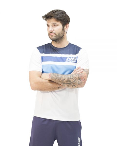 TEXTIL Camiseta Enebe Sensor Pro Blanco Azul