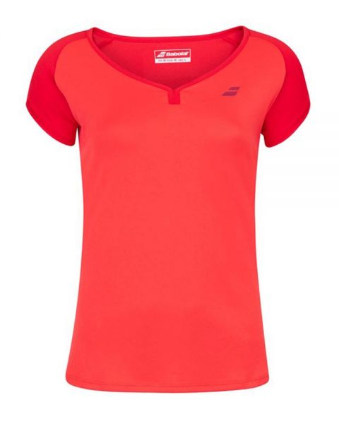 TEXTIL Camiseta Babolat Play Cap Sleeve Rojo Mujer