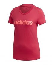 CAMISETA ADIDAS ESSENTIAL LINEAR ROJO MUJER