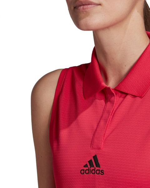 Camiseta tennis match heat.rdy fucsia mujer - Con cuello tipo polo
