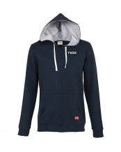 SUDADERA MUJER NOX TOUR AZUL MARINO BLANCO LETRAS