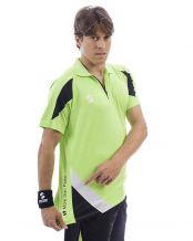 POLO PADEL SOFTEE K3 VERDE NEGRO