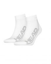 CALCETINES HEAD TENNIS 2P STRIPE QUARTER GRIS BLANCO