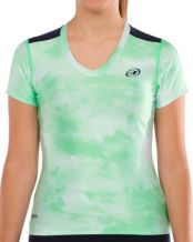 CAMISETA BULLPADEL EUSTAS VERDE ACIDO MUJER