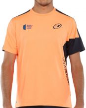 CAMISETA BULLPADEL VEGACHI NARANJA FLOR